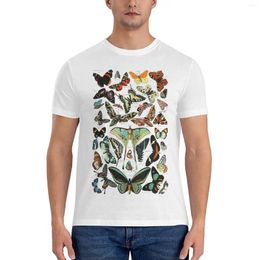 Herren-Tanktops mit botanischem Schmetterlingsmuster, klassisches T-Shirt, große und große T-Shirts für Herrenbekleidung