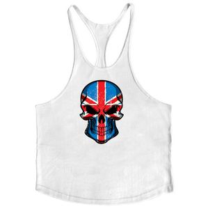 Mannen Tank Tops Merk gym kleding mannen Fitness stringer tank top bodybuilding canottiere vest gedrukt workout Y terug ondershirt 230601