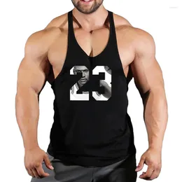 Débardeurs pour hommes Marque Gyms Vêtements Hommes Bodybuilding et Fitness Stringer Top Vest Sportswear Undershirt Muscle Entraînement Singlets