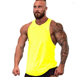 Tabbour les gymnases de marque pour hommes Bodybuilding et fitness Stringer Top Vest Sports Wear Under-Dirt Muscle Workout Singlets Gym Shirt