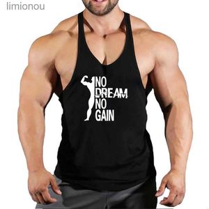 Tanktops voor heren, merkvest, spiermouwloze singlets, mode, training, sportshirt, bodybuilding, fitnesstop voor heren, gymtanktop voor heren, kledingL240124