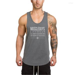 Débardeurs pour hommes Marque Workout Gyms Top Hommes Vêtements Singlet Gilet Canotte Bodybuilding Stringer Fitness Muscle Guys Chemise Sans Manches