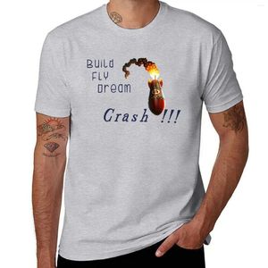 Débardeurs pour hommes Build Dream Crash !!!T-Shirt du programme spatial Kerbal, vêtements mignons pour garçons, t-shirts d'entraînement pour hommes