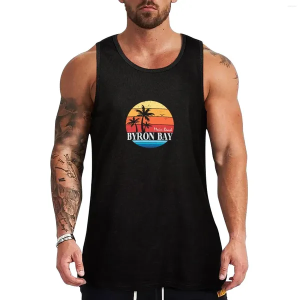 Tobs de débardeur pour hommes Byron Bay Merchandise Top T-shirt Gym Gym Vêtements japonais