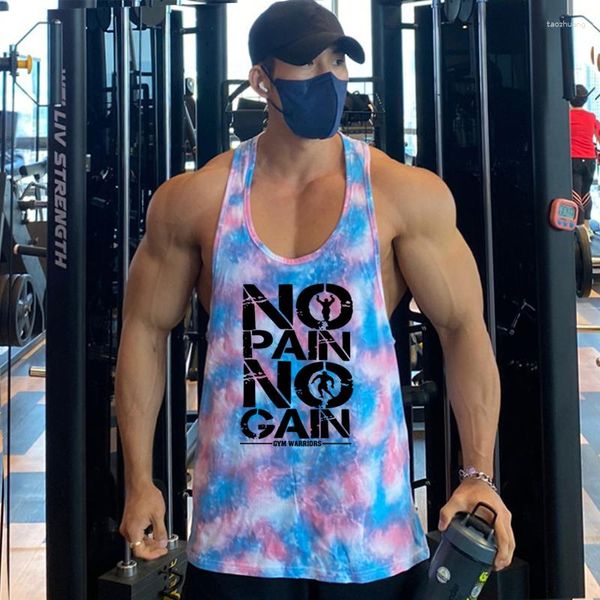 Débardeurs pour hommes Camouflage Gym Stringer Top Hommes Y Back Bodybuilding Vêtements Mesh Quick Dry Fitness Vest Male Workout Sleeveless Tees Shirt