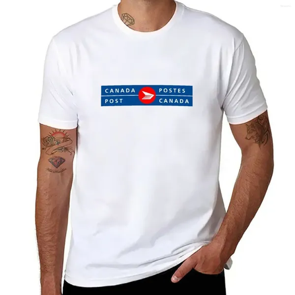 Tobs de débardeur pour hommes Canada Post Logo Billingue T-shirt Customs Summer Mens Big and Tall T-shirts