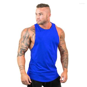 Débardeurs pour hommes Tops Casual Vêtements de mode Bodybuilding Coton Gym Hommes Sans manches Undershirt Fitness Stringer Muscle Entraînement Gilet