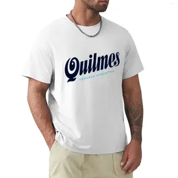 Tobs de débardeur masculine Cerveza Argentine Quilmes Classic Logo T-shirt Poids poids lourds