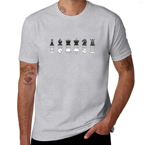 Débardeurs pour hommes Échecs - T-shirt réfléchissant noir et blanc T-shirts courts à séchage rapide pour hommes