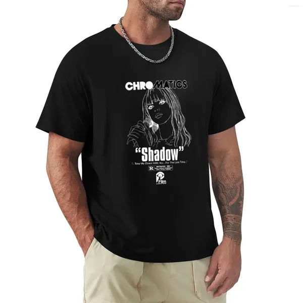Débardeurs pour hommes Chromatics - Shadow Band Logo T-shirt Été T-shirts drôles Vêtements hippies à manches longues