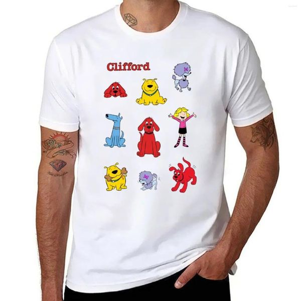 Tobs de débardeur pour hommes Clifford le gros t-shirt de chien rouge graphiques T-shirt t-shirt à manches courtes Tshirts pour hommes