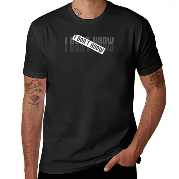 Débardeur homme Collection JE NE SAIS PAS T-Shirt Personnalisé T-shirts De Grande Taille Haut D'été T-Shirt D'entraînement Pour Hommes