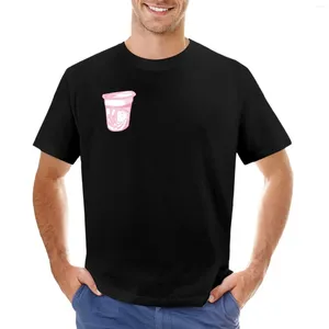 Débardeurs pour hommes Copie de yaourt Snack Cup | T-shirt Nostalgique Rose Clair Blanc Esthétique Pastel Goth Soft Y2K des années 90 2000