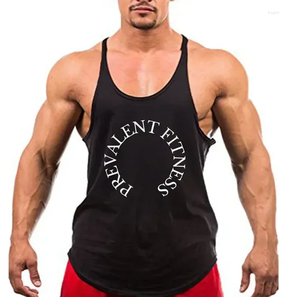 Débardeurs pour hommes Logo personnalisé Gym Top Hommes Coton Sans Manches Débardeurs Bodybuilding Vêtements Sport Undershirt Fitness Stringers Gilet