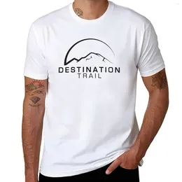 Men's Tank Tops Destination Trail T-Shirt Custom T Shirt Tees Short Sleeve Oversized Shirts Men