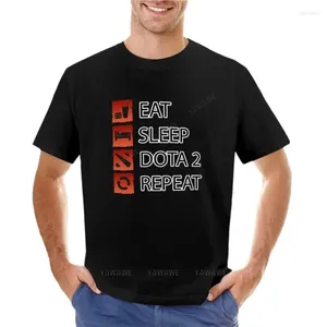 Débardeurs pour hommes Dota 2 Gamer Life - Eat Sleep Répéter T-Shirt T-shirts Homme Imprimé Animal Chemise Pour Garçons T-shirts Hommes Coton