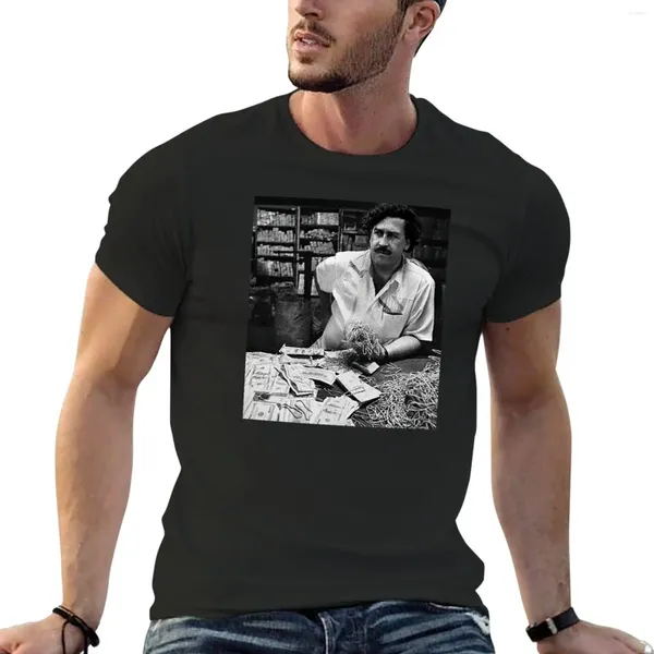 Les débardeurs masculins El Patron Don Pablo Escobar Cash Money Plata O Plomo T-shirt à manches courtes vierges t-shirts pour hommes Vêtements