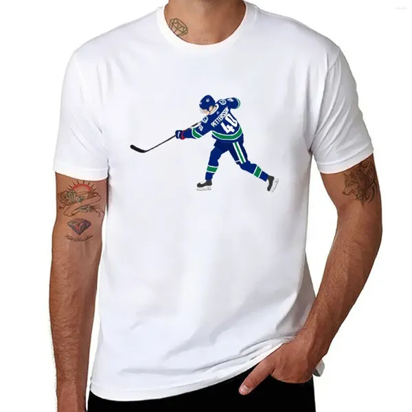 Camisetas sin mangas para hombre Elias Pettersson Camiseta con dibujo digital Moda coreana Camisas lindas de entrenamiento para hombre