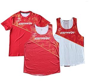 Débardeurs pour hommes ESPANA Homme Distant Runnning Speed Suit Diamond League Vest Athlète Track Field Singlet Personnalisable