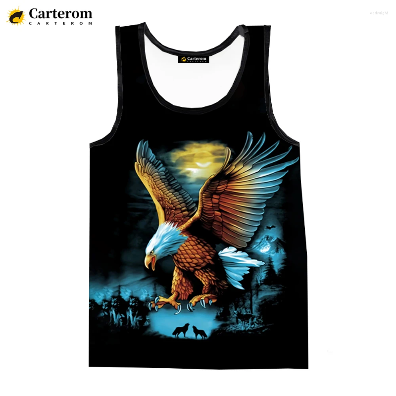 Men's Tank Tops Fashion 3D Digital Printing Animal Vest Shirts Men Women Cool Oversized Singlets Sleeveless Tees