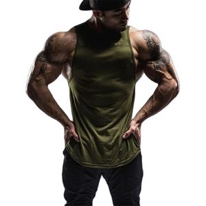 Mannen Tank Tops Fashion Brand Fitness Kleding Bodybuilding Sportscholen Tank Tops Mannen Fitness Mouwloos Vest Katoen Singlets Muscle Shirt 230710