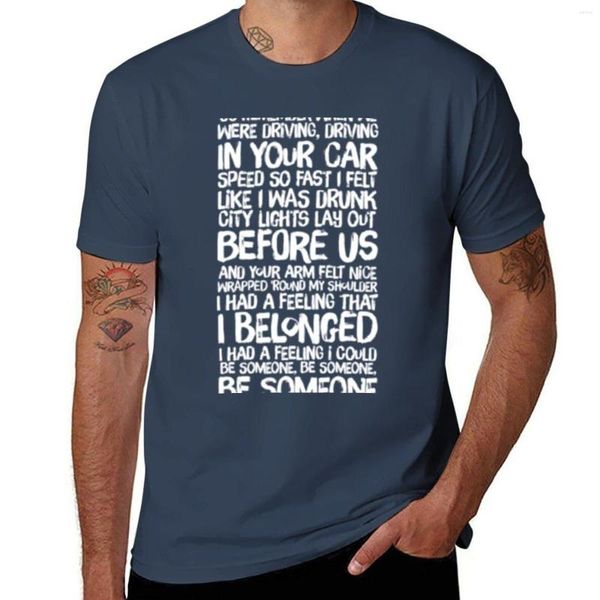 Débardeurs pour hommes Paroles de voiture rapide Tracy Chapman T-shirt surdimensionné T-shirt Chemises vierges Hommes