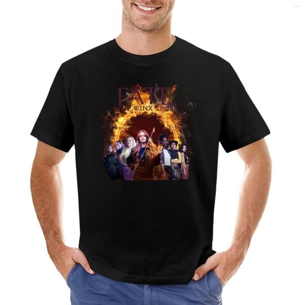 Débardeurs pour hommes Fate The Winx Saga T-Shirt Tee Shirt Oversize Black T Plain Shirts Men