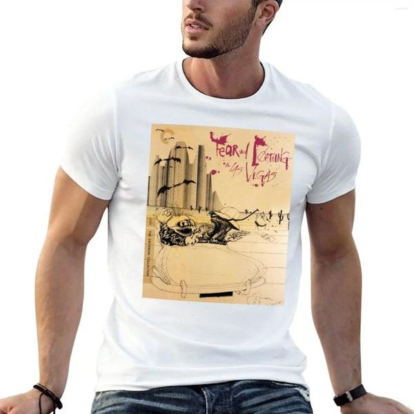 Camisetas sin mangas para hombre, camiseta de miedo y asco en Las Vegas, camiseta Vintage, ropa Kawaii, paquete de camisetas gráficas para hombre