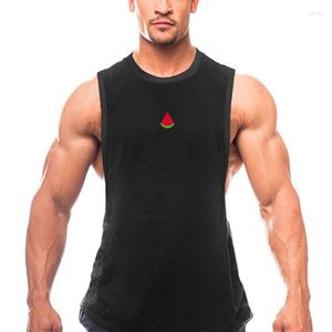 Heren tanktops fitness bodybuilding mouwloze t-shirt zomer mode slanke fit heren vest mesh sport ademende spiertop