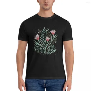 Débardeurs pour hommes Tops Floral Magic T-shirt ajusté Hommes T-shirts Casual Élégant Mode coréenne surdimensionné