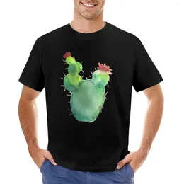 Camisetas sin mangas para hombre, camiseta de Cactus floreciente, camisetas de talla grande, divertidas para hombre