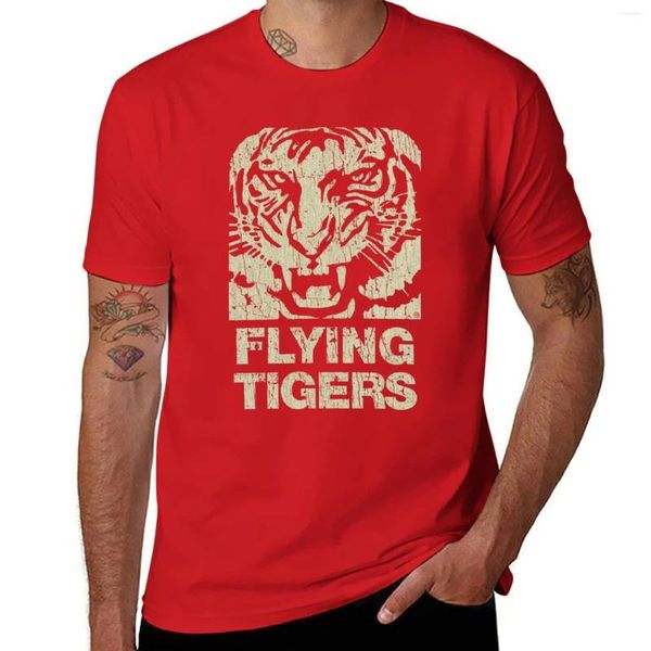 Camisetas para hombres Flying Tiger Line 1945 Camiseta Manija corta Camiseta Funny Secy Tees Mens Clothing