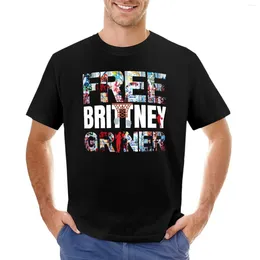Herentanktops Gratis Brittney Griner T-shirt voor een jongensvintage mannenkleding