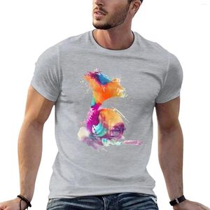 Herentanktops Franse hoorn gekleurde muziekinstrumenten T-shirt Vintage kleding Zomer Top T-shirt Heren Katoen T-shirts