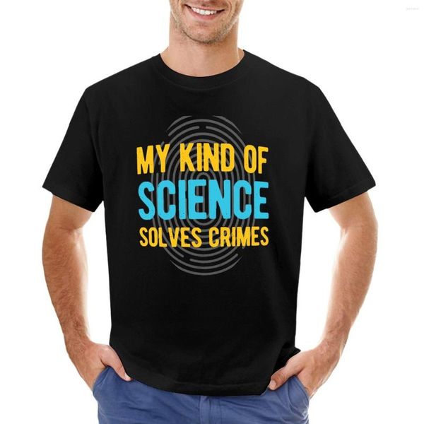 Débardeurs pour hommes T-shirt drôle de science médico-légale T-shirt à manches courtes grande taille Vêtements vintage T-shirts pour hommes