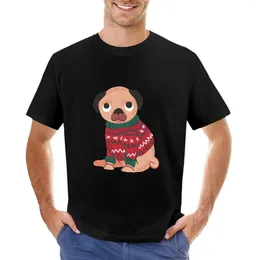 Débardeurs pour hommes Tops drôles Pug dans un pull T-shirt Vintage T-shirt Anime Chemises surdimensionnées Slim Fit pour hommes