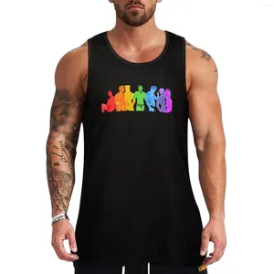 Herentanktops Gay Pride - Sexy Rainbow Top Working Vest Gym Kleding Men Kleding