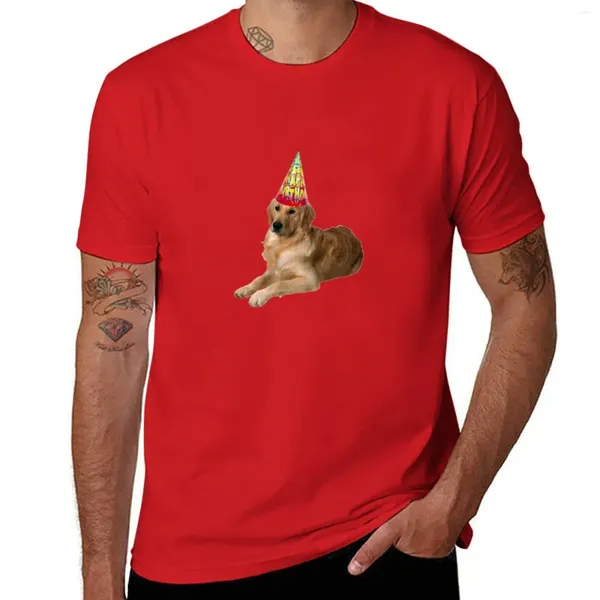 Débardeurs pour hommes Golden Retriever anniversaire T-Shirt chemisier chemises graphiques t-shirts T hommes Vintage