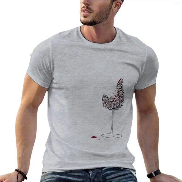Tops pour hommes Good Wine T-shirt Plain Mens Mens T-shirts