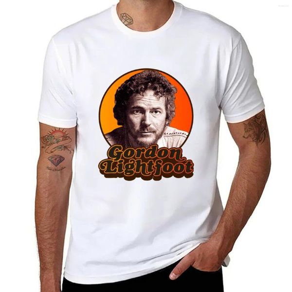 Débardeurs pour hommes Gordon Lightfoot T-shirt Plus Taille Courte Plaine pour un garçon Hommes T-shirts blancs