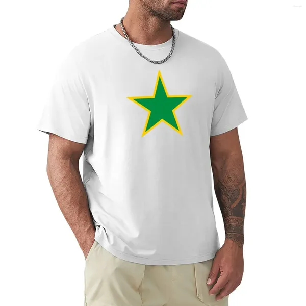 Camisetas de tirantes para hombre Estrella Verde |Camiseta Jotaro Part 5, camisetas cortas negras