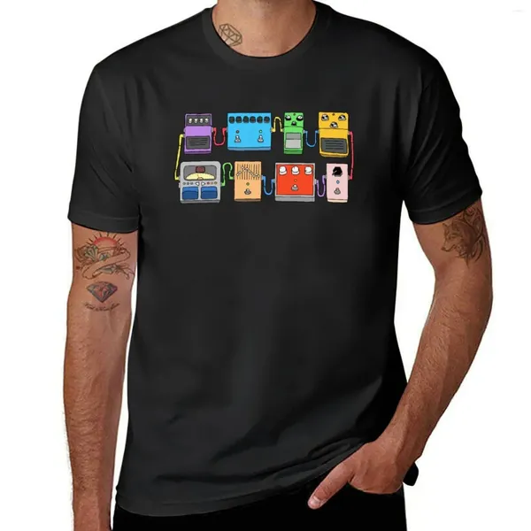 Débardeurs pour hommes PÉDALES DE GUITARE Studio d'enregistrement Ingénieur Guitariste Gear Effet de pied Illustration musicale Mug Autocollant T-Shirt Etc...