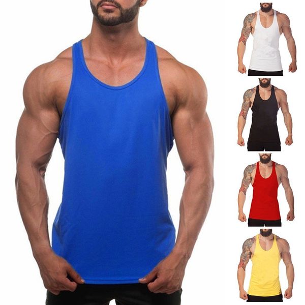 Hommes Débardeurs Gym Hommes Muscle Chemise Sans Manches Bodybuilding Top Sport Fitness Workout Gilet Formation T Stringer Tees 230414