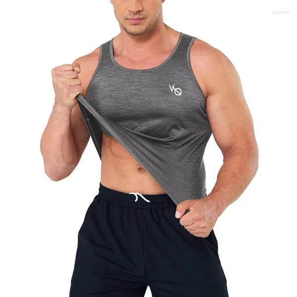 Débardeurs pour hommes Gym Sports Fitness Vest Summer Outdoor Basketball Training High Stretch Séchage rapide T-shirt sans manches Vêtements