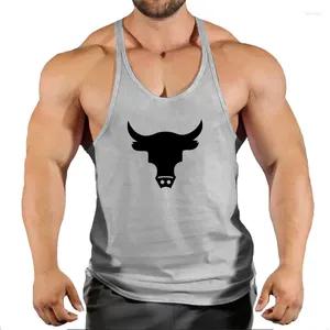 Débardeurs pour hommes Gym Top Hommes Vêtements Fitness Musculaire Homme Chemise Stringer Vêtements Singlet T-shirts Bodybuilding Sans Manches Sweat Gilets