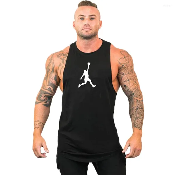 Camas de tanques de hombres Top de gimnasio Men Hombre Fitness Camisa Camiseta Muscula Muscular chalecos Galatiantes Galnios