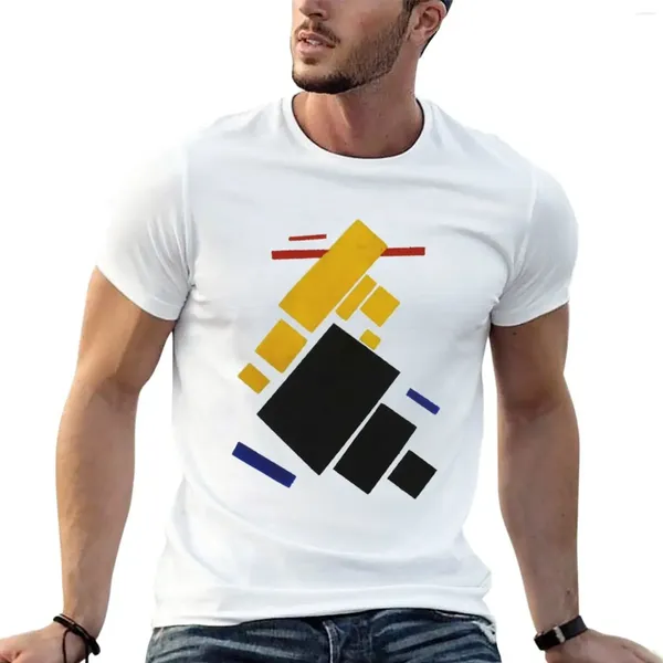 Camisetas para hombres HD - Composición suprematista.Vuelo de avión por Kazimir Severinovich Malevich 1915 Camiseta de alta definición