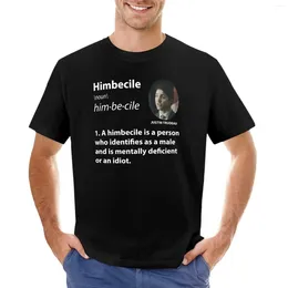 Top à charbon masculin Himbecile Trudeau (texte blanc) t-shirt t-shirts personnalisés concevez votre propre chemise ordinaire pour les hommes