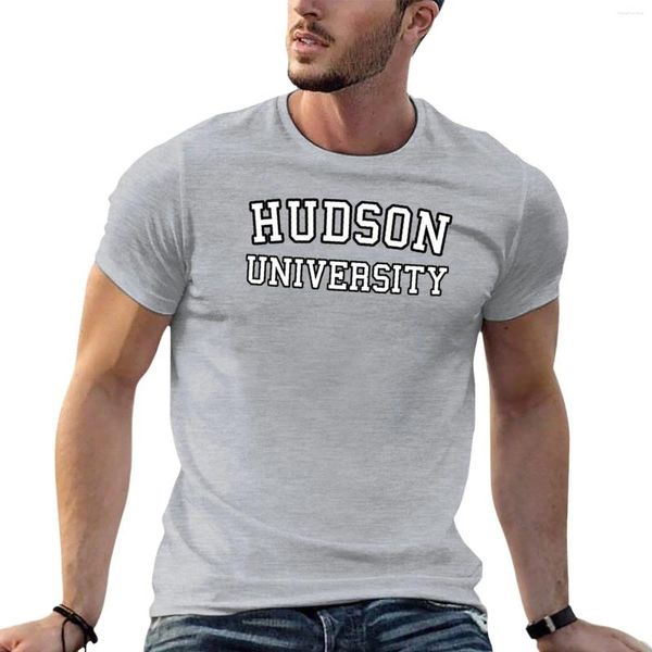 Camisetas para hombres Hudson University (Law Order Castle) Camiseta Camiseta Venta de verano Vintage para un niño Camisas de entrenamiento Hombres