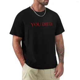 Débardeurs pour hommes Humor T-shirt coton vous êtes mort T-shirt Anime court Fruit du métier à tisser chemises pour hommes mode